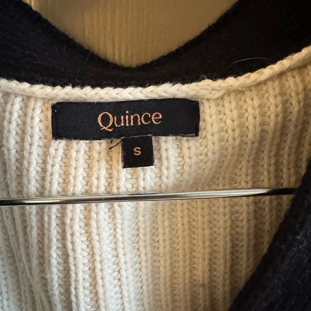 Quince Organic Cotton Fisherman Cardigan Sweater - Picture 5 of 5